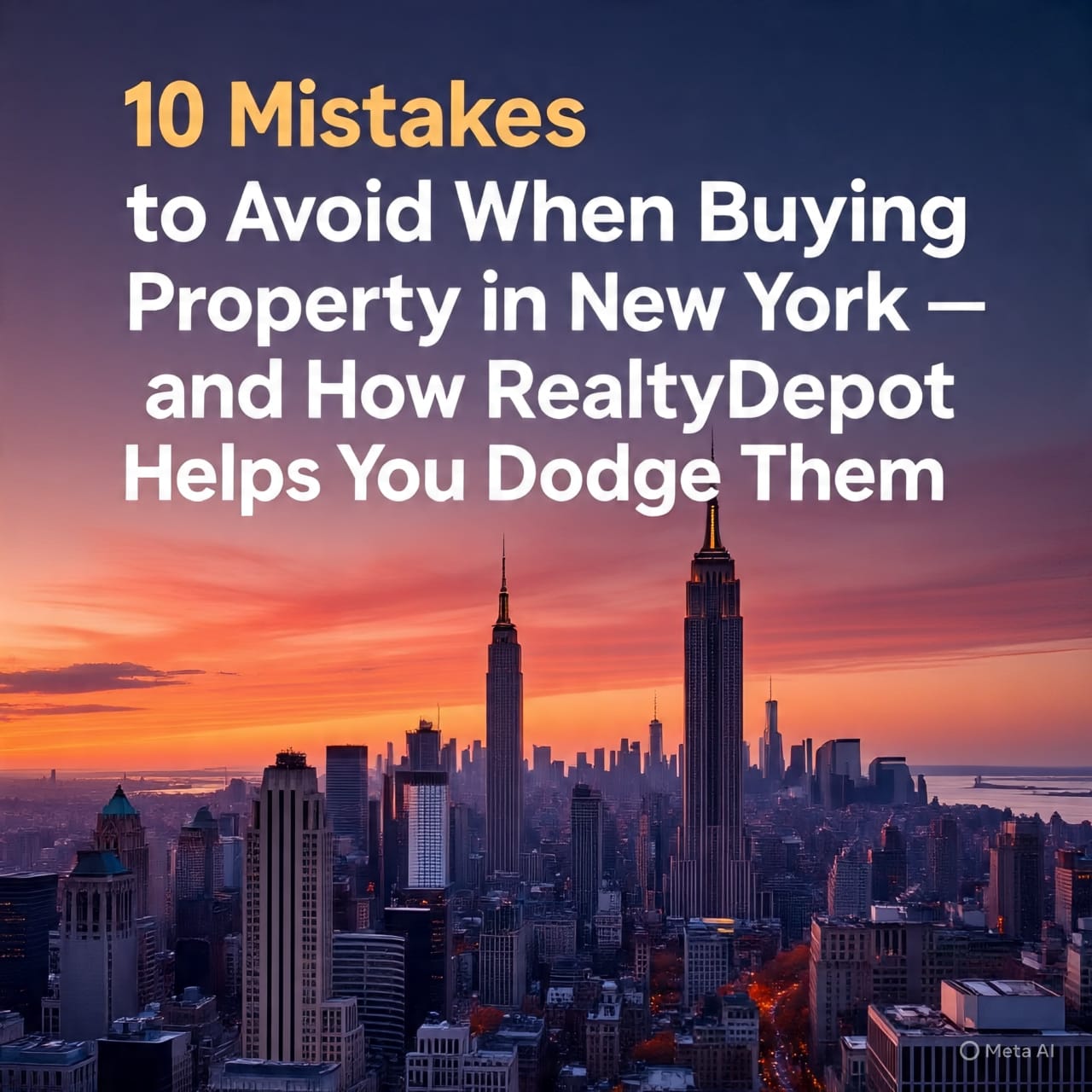Preview image for article: 10 Mistakes to Avoid When Buying Property in New York - RealtyDepot blog